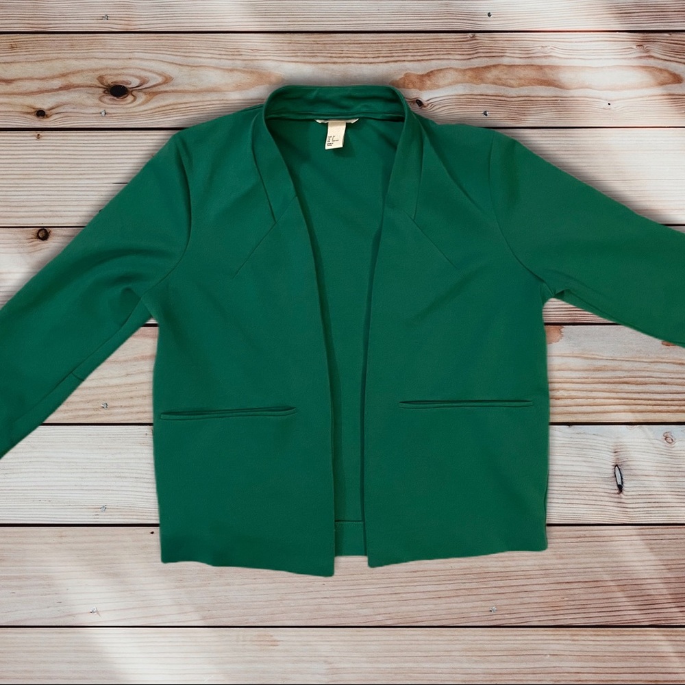H & M emerald green blazer